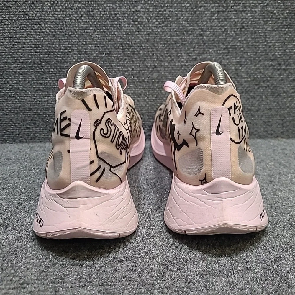 Nike Nathan Bell x Zoom Fly SP Doodles Size 10.5 AT5242-100 Men's Pink Sneakers